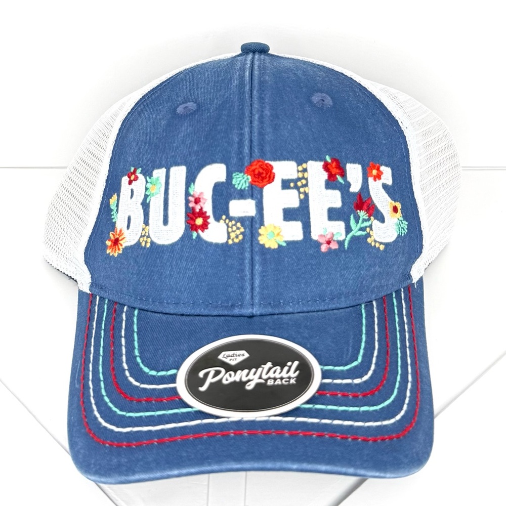 Buc-ee's Blue and White Cap